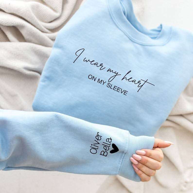 'I Wear My Heart On My Sleeve' Adult Sweatshirts
