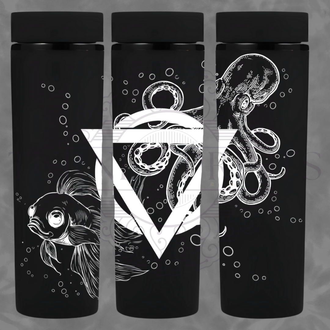 16oz Matte Black Skinny tumblers