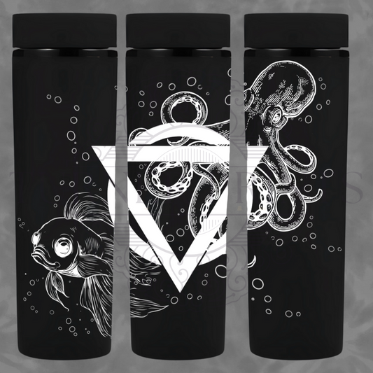 16oz Matte Black Skinny tumblers