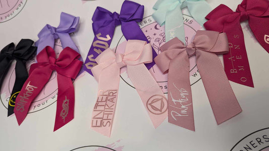 Band themed Hair bows