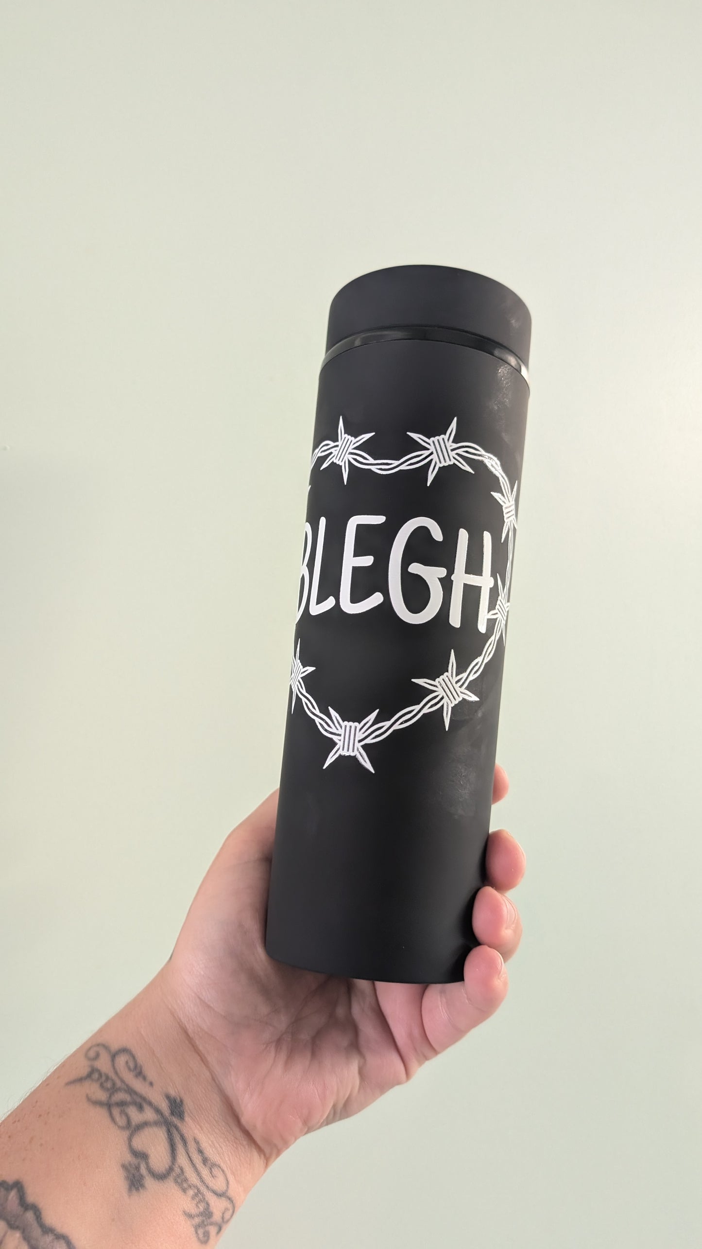 16oz Matte Black Skinny tumblers
